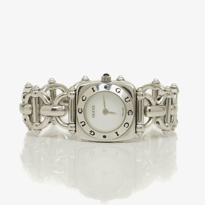 Gucci Horsebit 6400L Quarzuhr aus Edelstahl, 22 mm