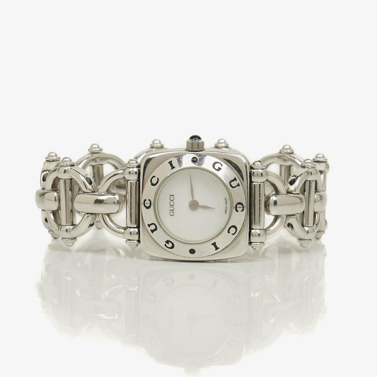 Gucci Horsebit 6400L Quarzuhr aus Edelstahl, 22 mm