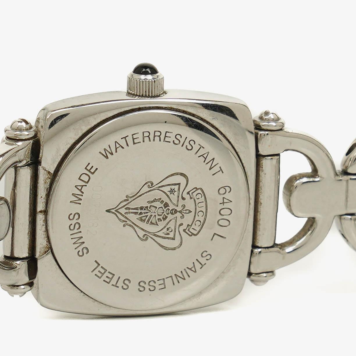 Gucci Horsebit 6400L Quarzuhr aus Edelstahl, 22 mm