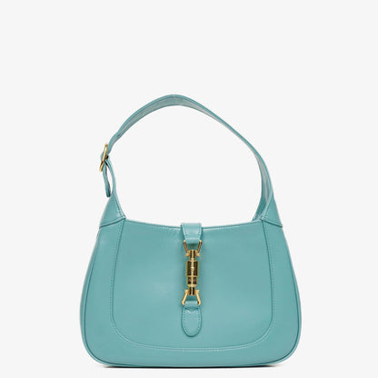 Gucci Jackie 1961 kleine Schultertasche aus hellblauem Leder