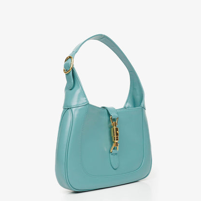 Gucci Jackie 1961 kleine Schultertasche aus hellblauem Leder