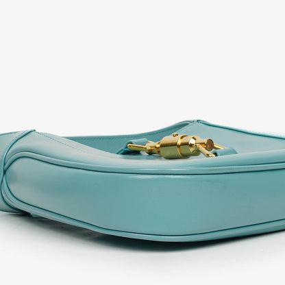 Gucci Jackie 1961 kleine Schultertasche aus hellblauem Leder