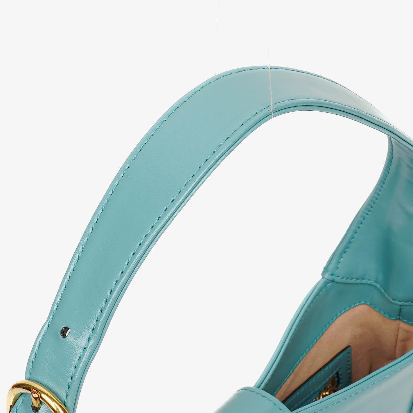 Gucci Jackie 1961 kleine Schultertasche aus hellblauem Leder