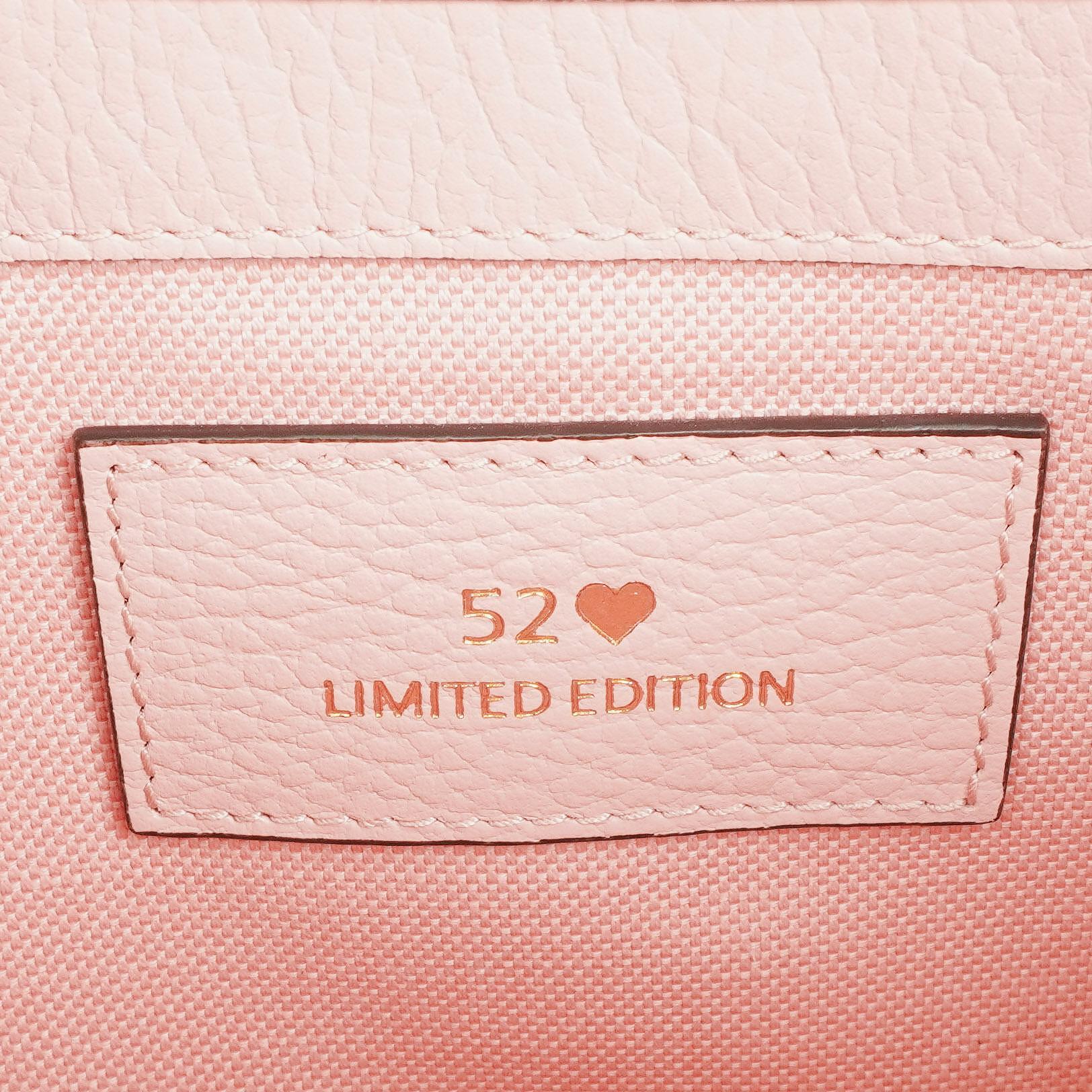 Gucci Jackie 1961 Limited Edition kleine Schultertasche aus Leder/Denim in Pink/Blau mit GG Floral