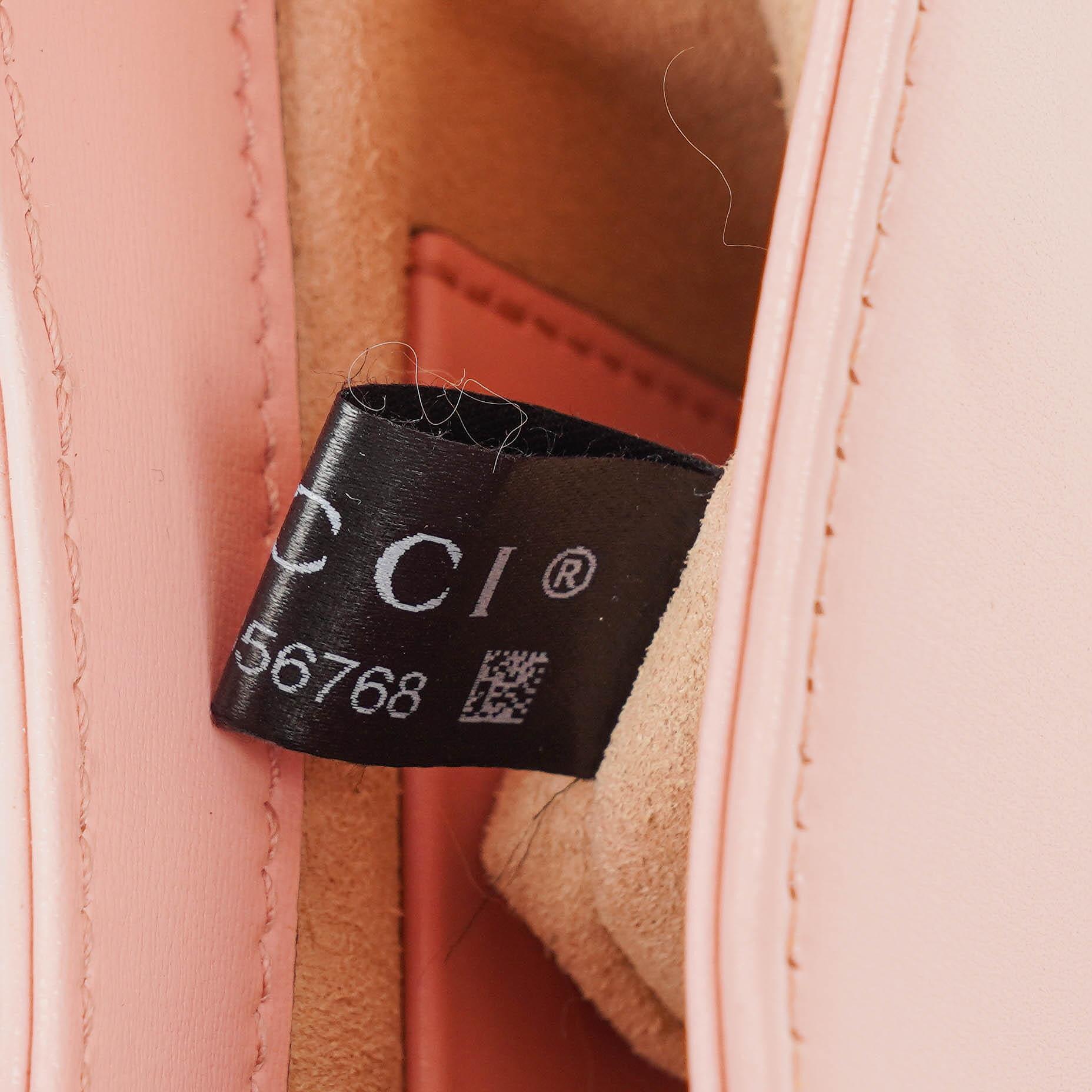 Gucci Jackie 1961 Mini aus rosa Leder