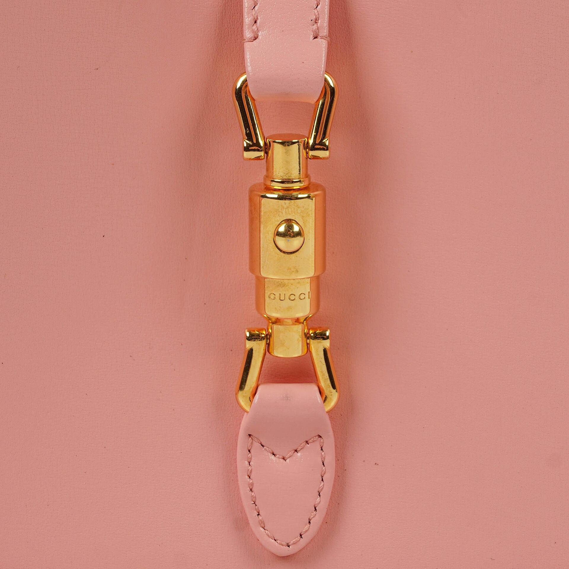 Gucci Jackie 1961 Mini aus rosa Leder