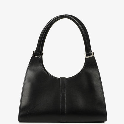 Gucci Jackie Bardot Schwarze Leder Tasche