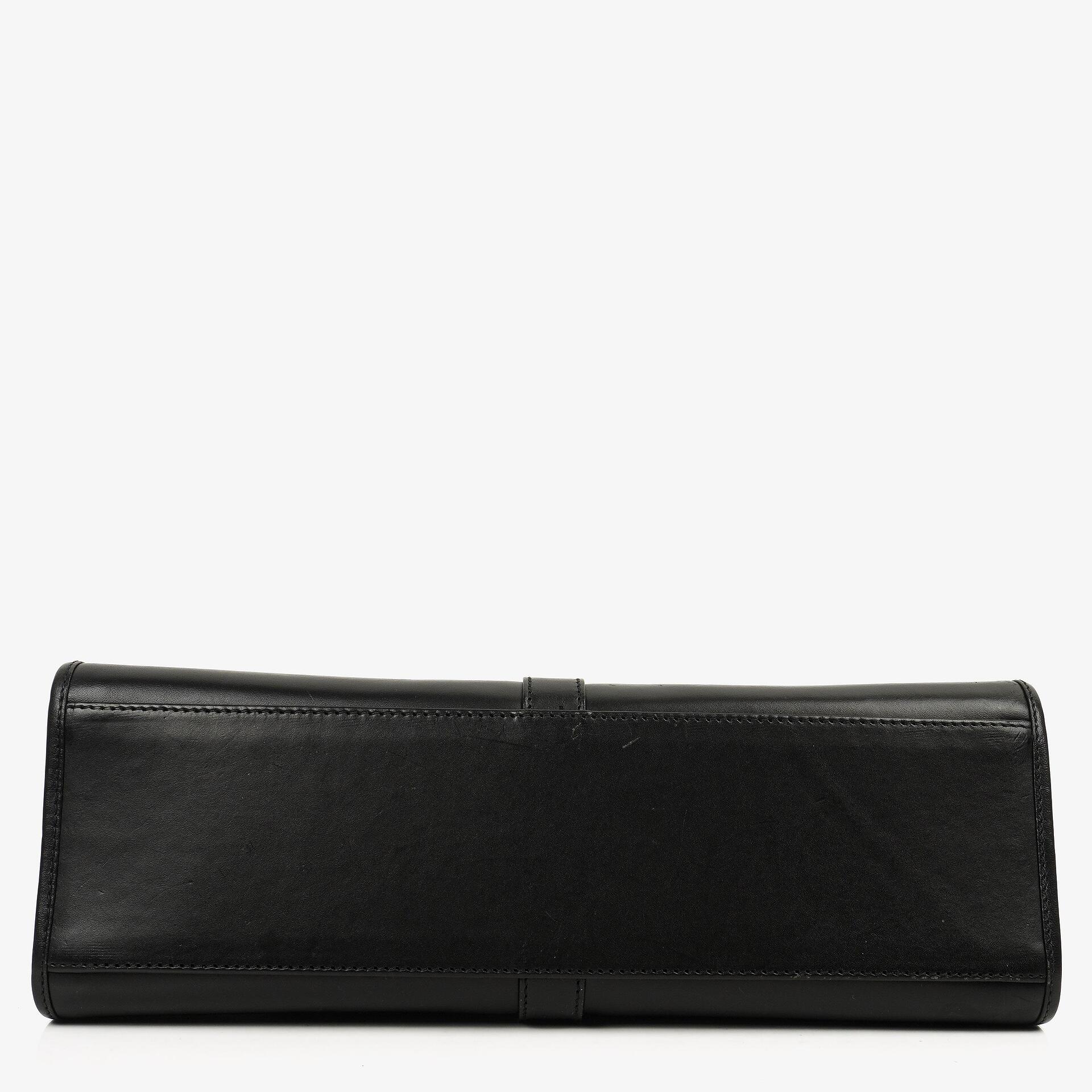 Gucci Jackie Bardot Schwarze Leder Tasche