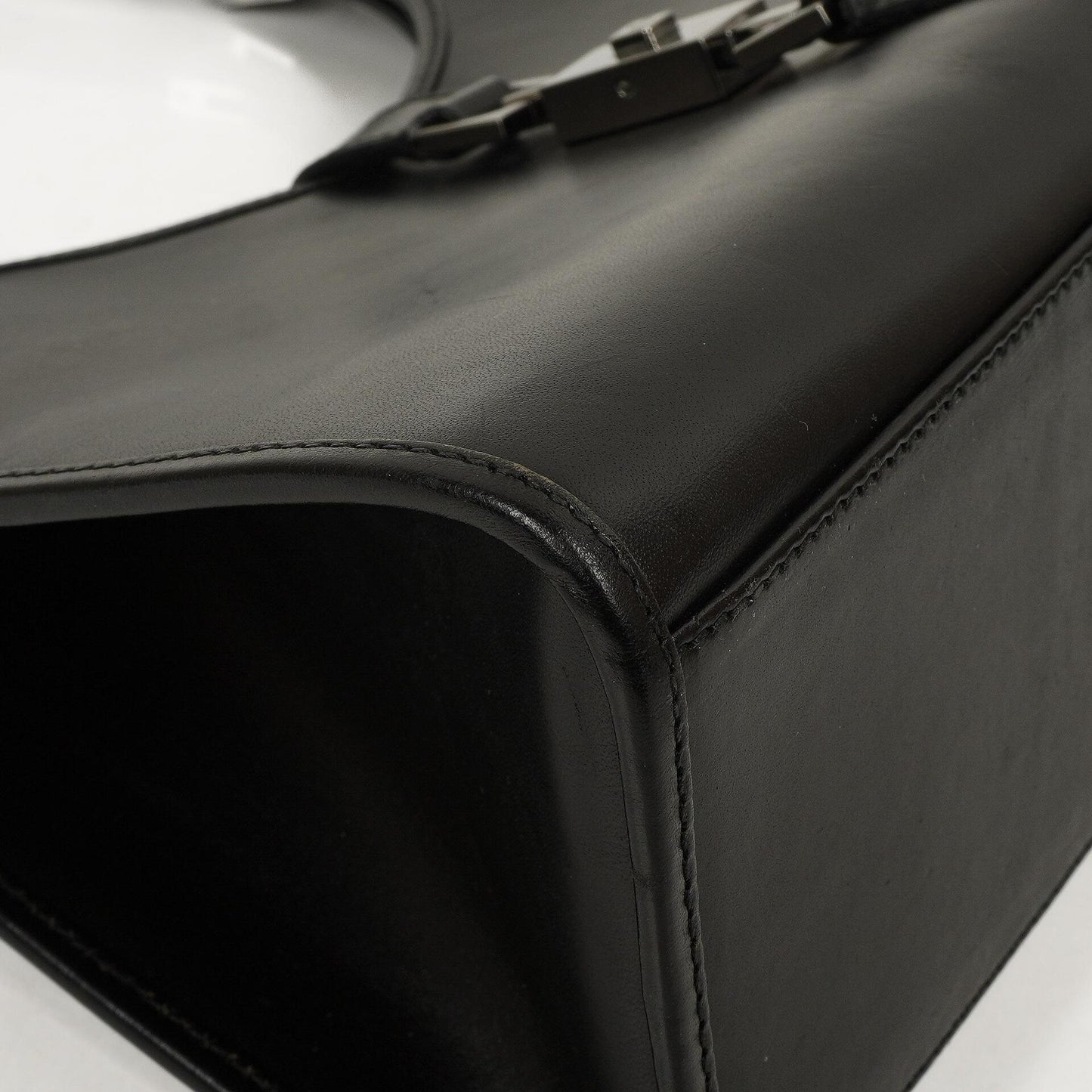 Gucci Jackie Bardot Schwarze Leder Tasche
