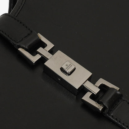 Gucci Jackie Bardot Schwarze Leder Tasche