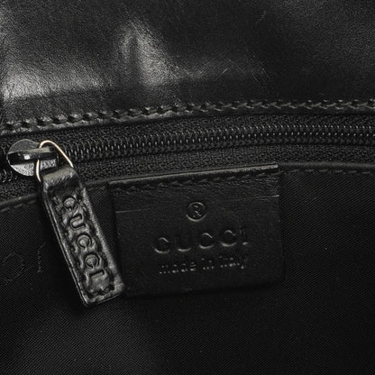 Gucci Jackie Bardot Schwarze Leder Tasche