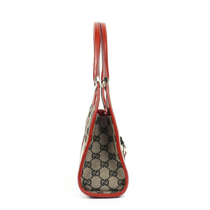 Gucci Jackie Bardot Schultertasche aus GG Canvas