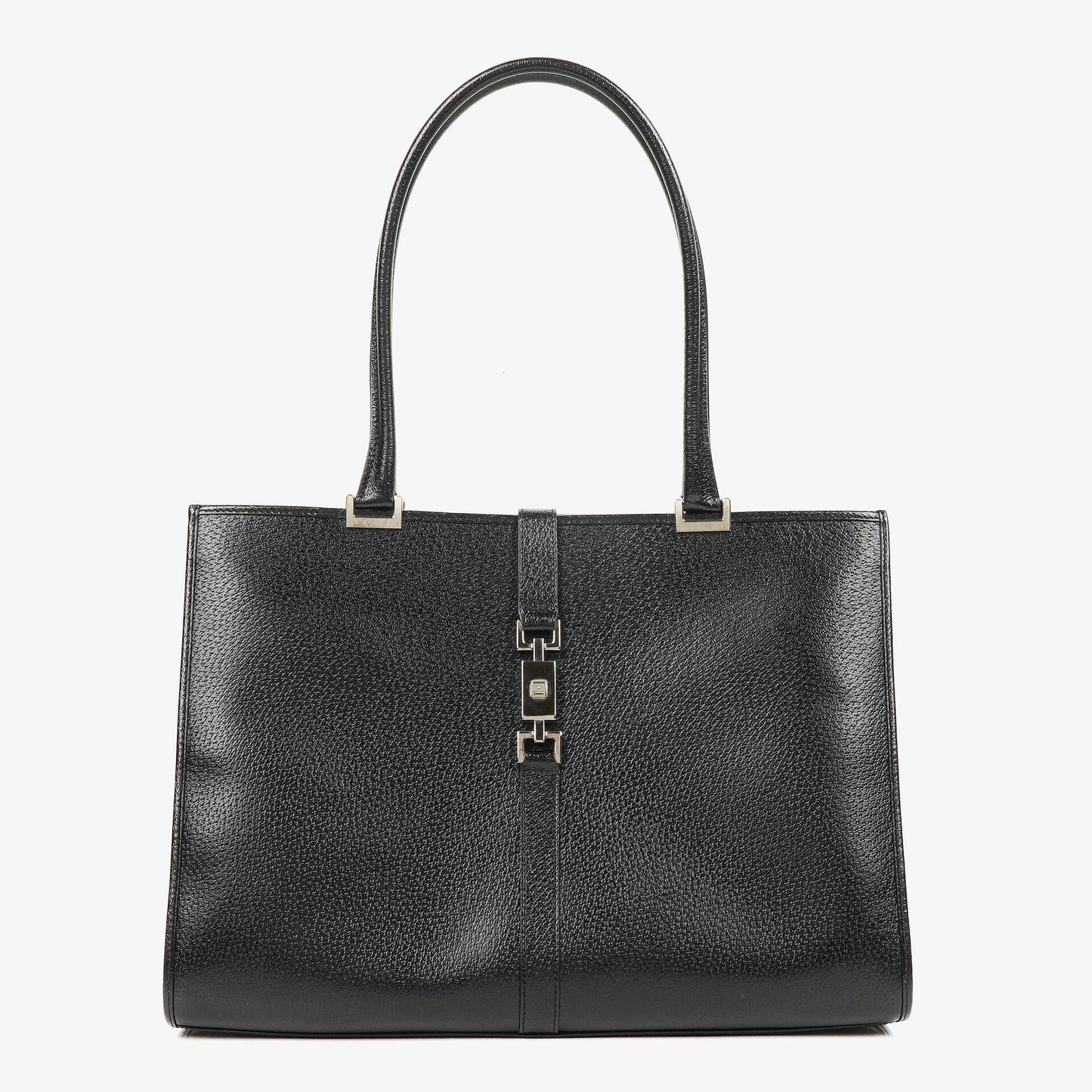 Gucci Jackie Schultertasche aus schwarzem Leder