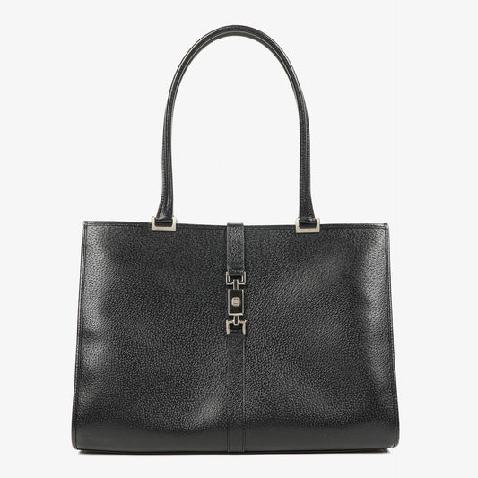 Gucci Jackie Schultertasche aus schwarzem Leder