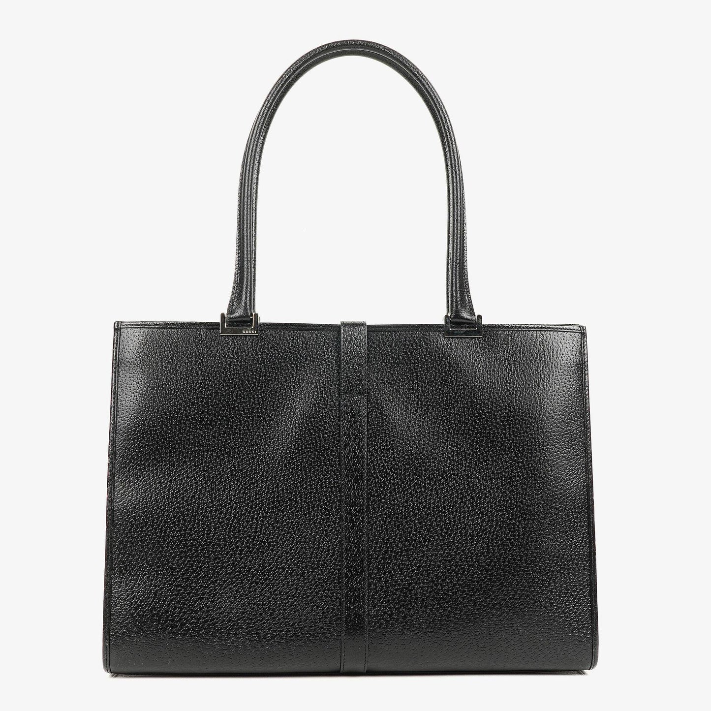 Gucci Jackie Schultertasche aus schwarzem Leder