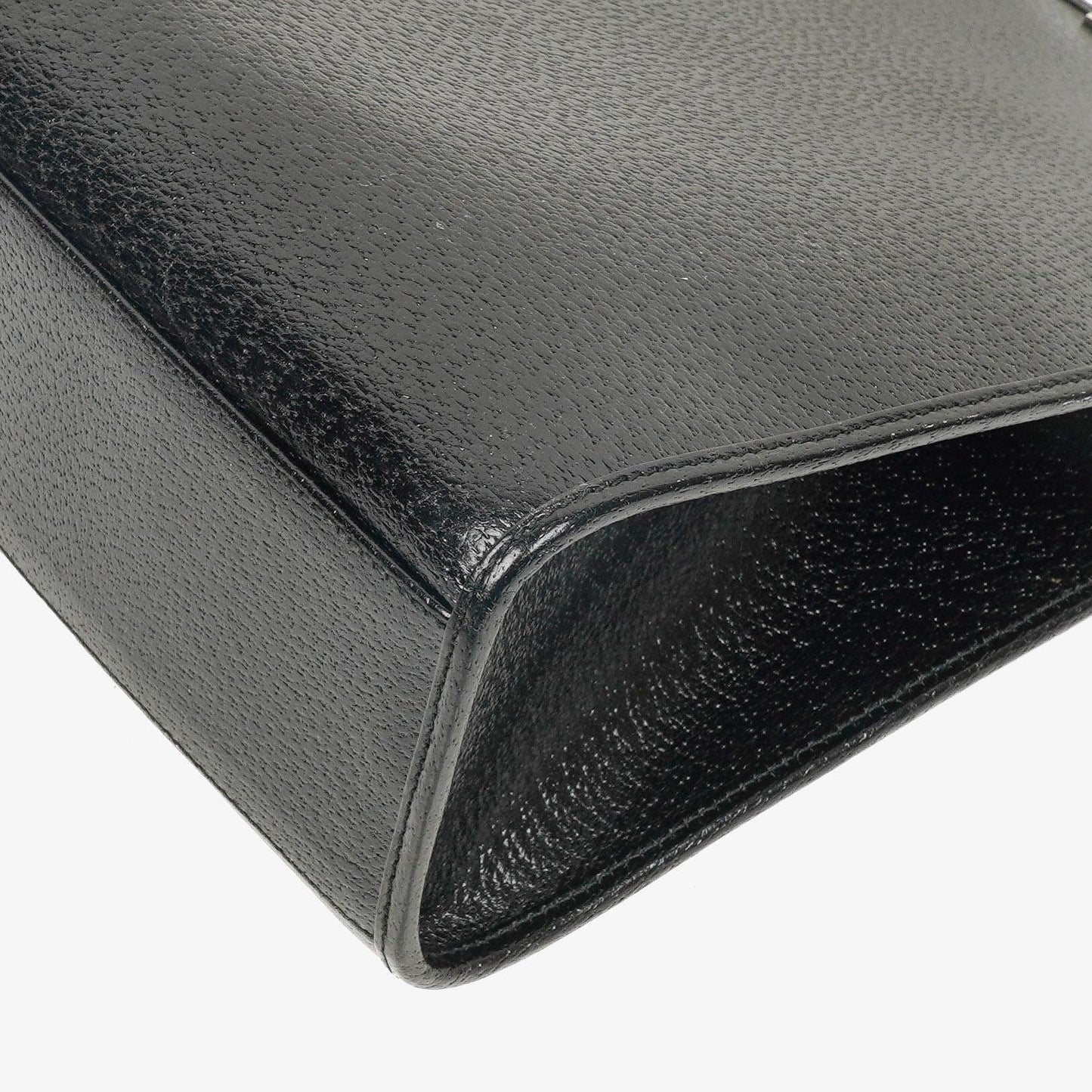 Gucci Jackie Schultertasche aus schwarzem Leder