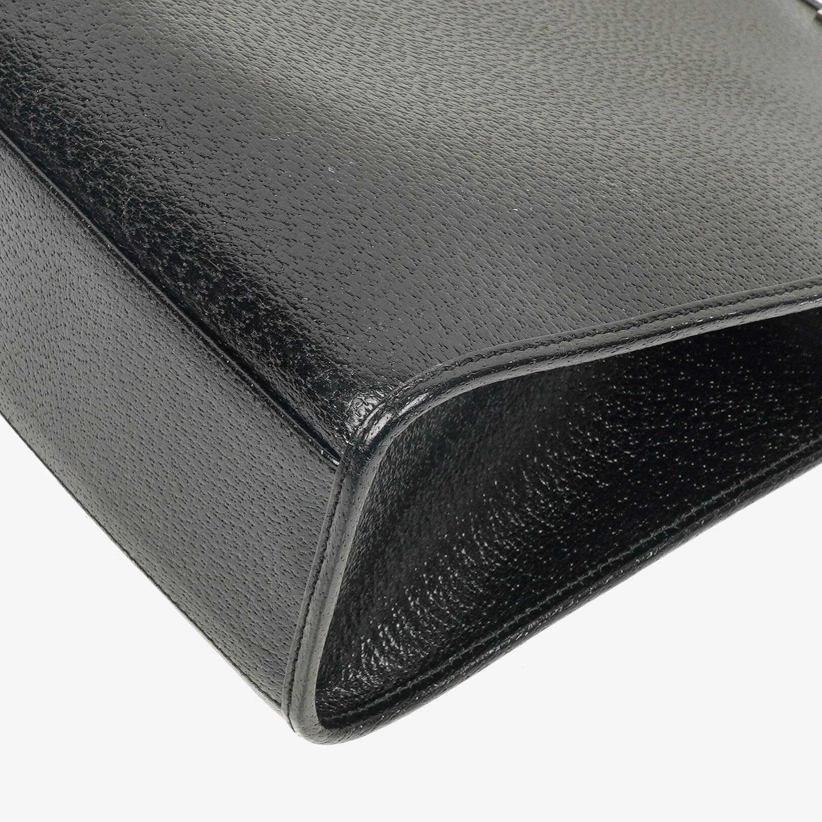 Gucci Jackie Schultertasche aus schwarzem Leder