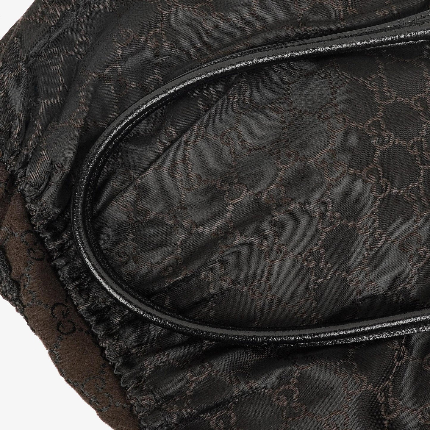 Gucci Jackie Schultertasche aus schwarzem Leder