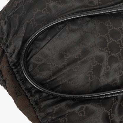 Gucci Jackie Schultertasche aus schwarzem Leder