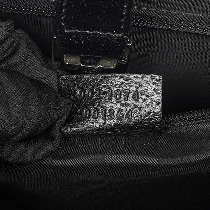Gucci Jackie Schultertasche aus schwarzem Leder