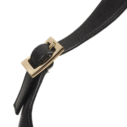 Gucci Jackie Mittlere Vintage Tasche Schwarz GG Canvas und Leder