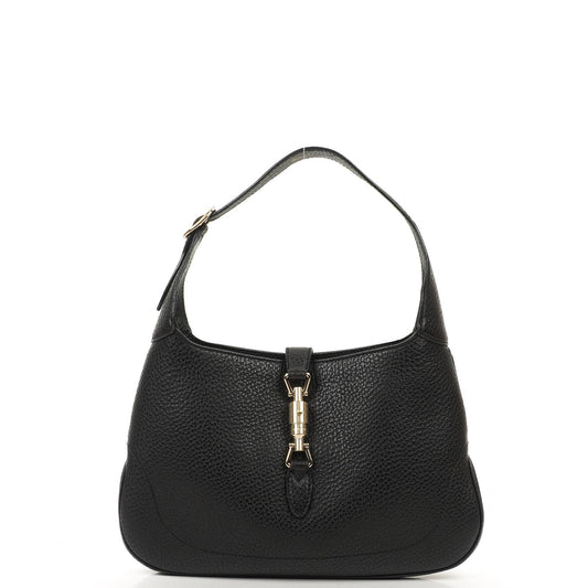 Gucci Jackie Medium Vintage Schultertasche, Schwarzes Leder