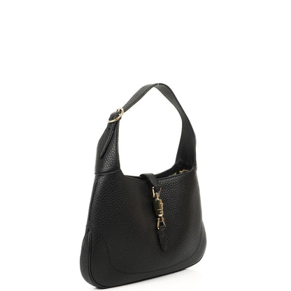 Gucci Jackie Medium Vintage Schultertasche, Schwarzes Leder