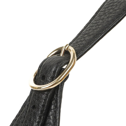 Gucci Jackie Medium Vintage Schultertasche, Schwarzes Leder