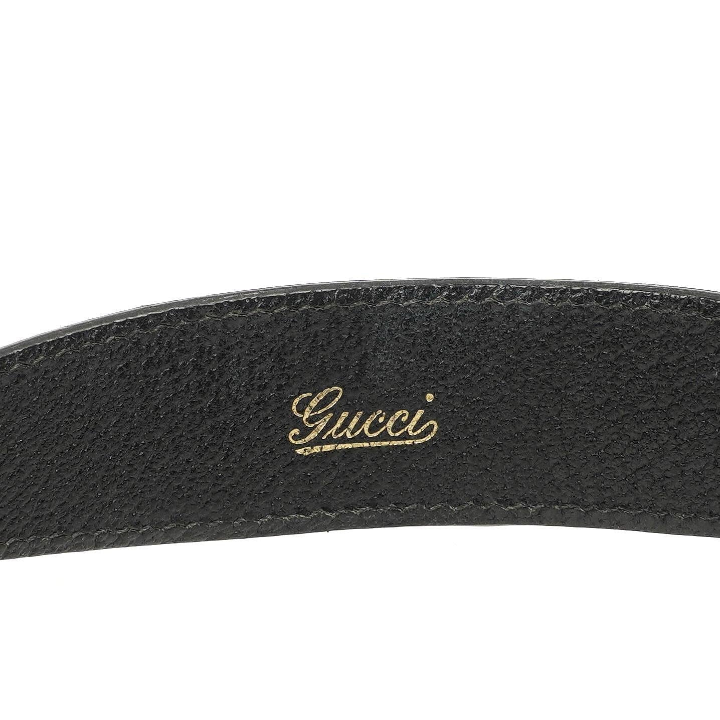 Gucci Jackie Medium Vintage Schultertasche Schwarz/Dunkelmarine GG Canvas und Leder