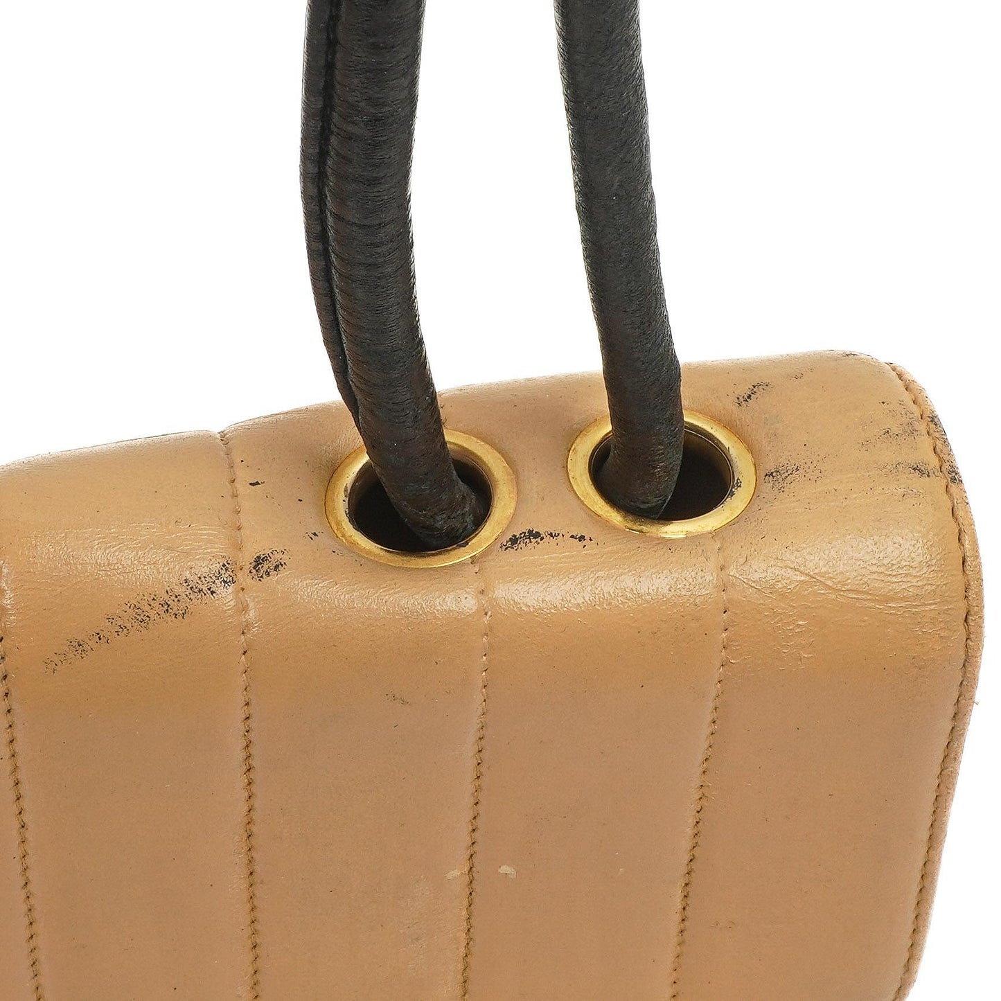 Gucci Jackie Medium Vintage Schultertasche Web-Streifen Dunkel-Marineblau Braun Canvas und Leder