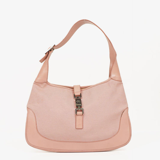 Gucci Jackie O Hobo Tasche aus GG Canvas und Leder
