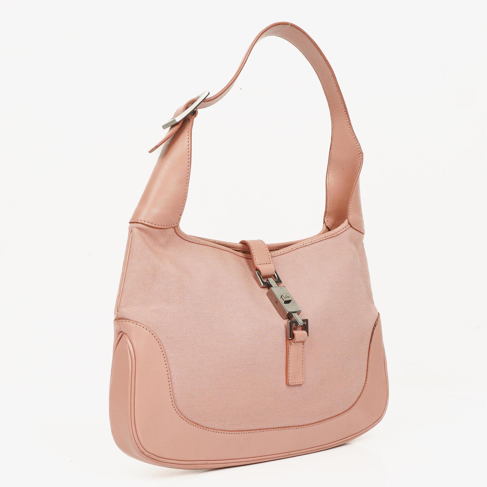 Gucci Jackie O Hobo Tasche aus GG Canvas und Leder