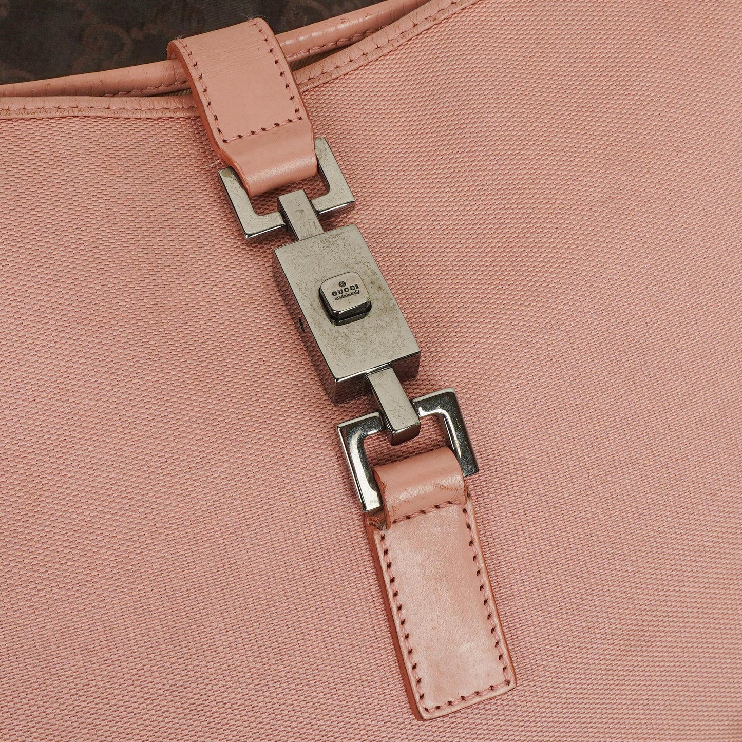 Gucci Jackie O Hobo Tasche aus GG Canvas und Leder