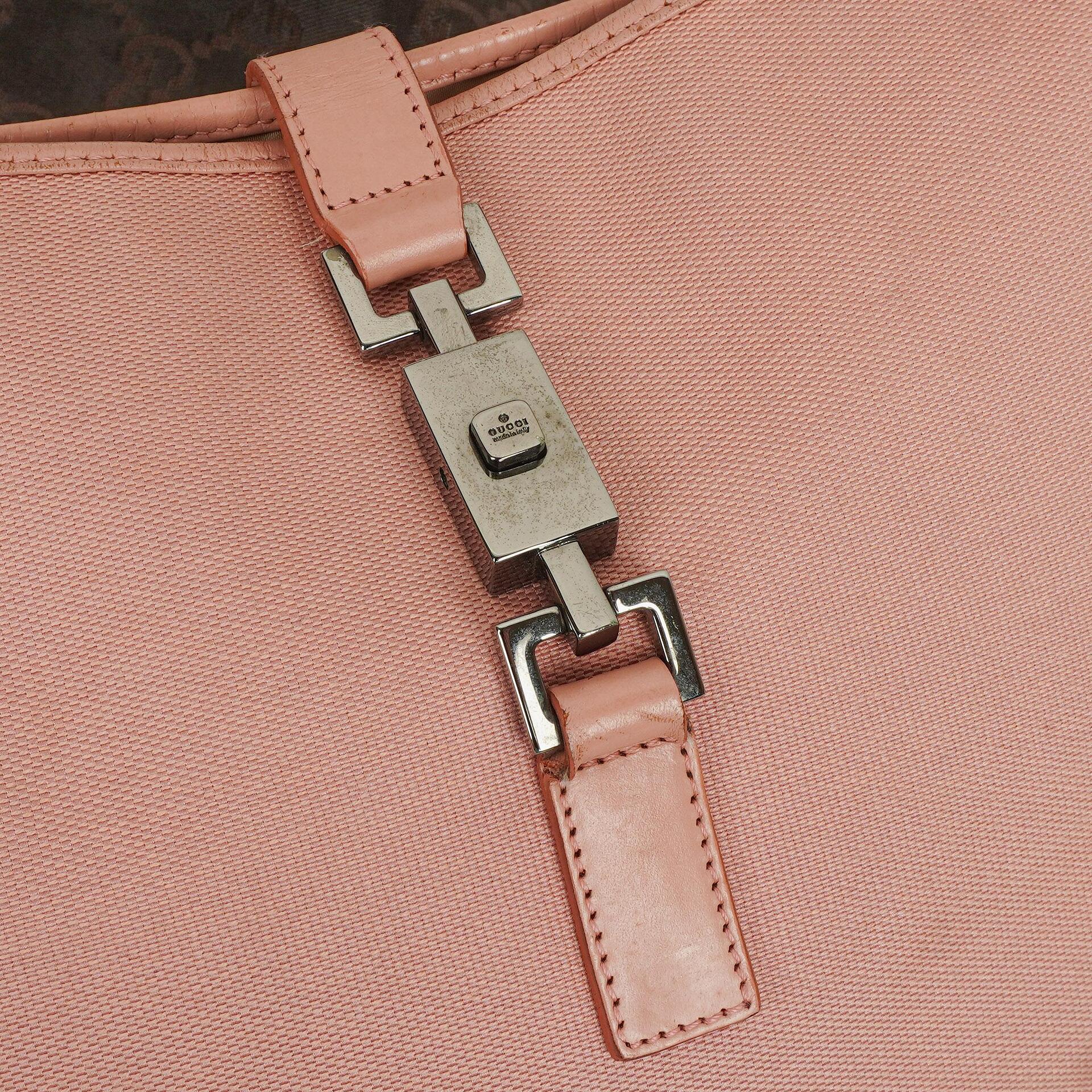 Gucci Jackie O Hobo Tasche aus GG Canvas und Leder