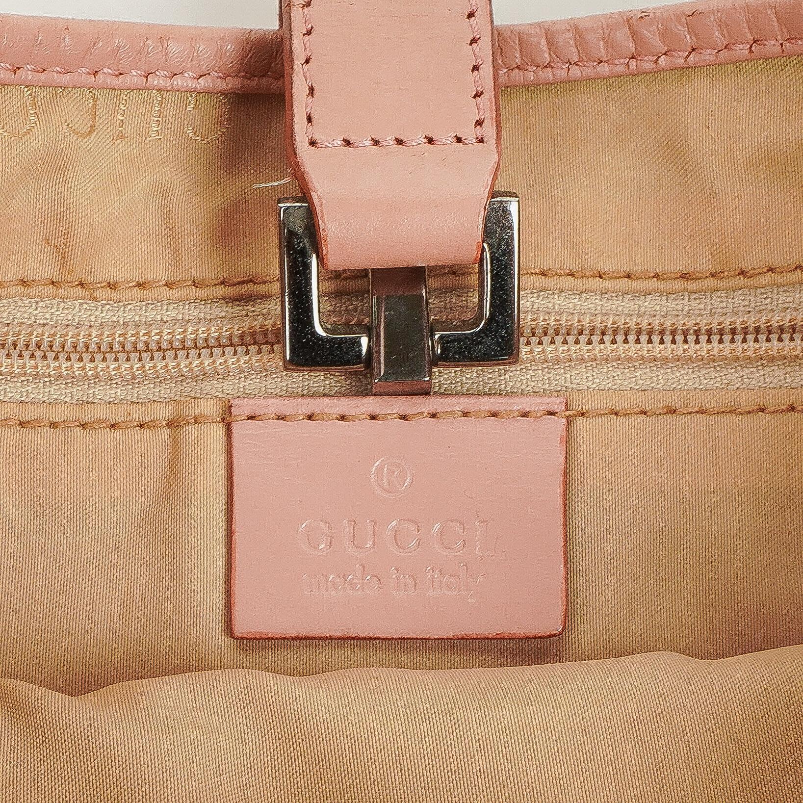 Gucci Jackie O Hobo Tasche aus GG Canvas und Leder