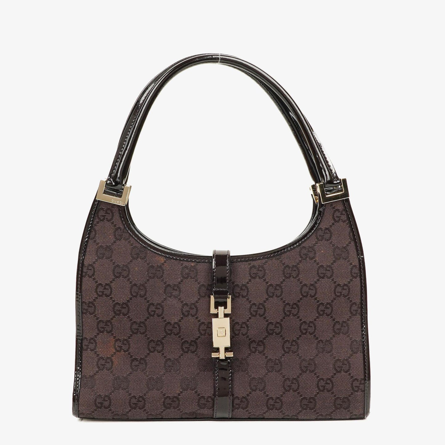 Gucci Jackie Schultertasche aus lila GG Canvas
