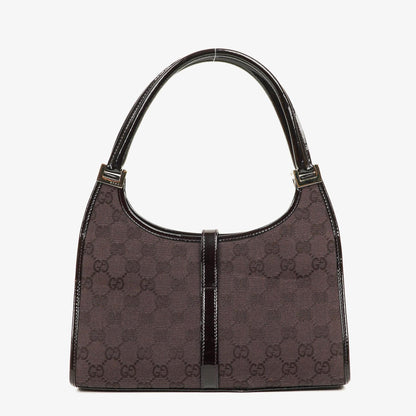 Gucci Jackie Schultertasche aus lila GG Canvas