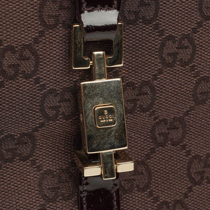 Gucci Jackie Schultertasche aus lila GG Canvas