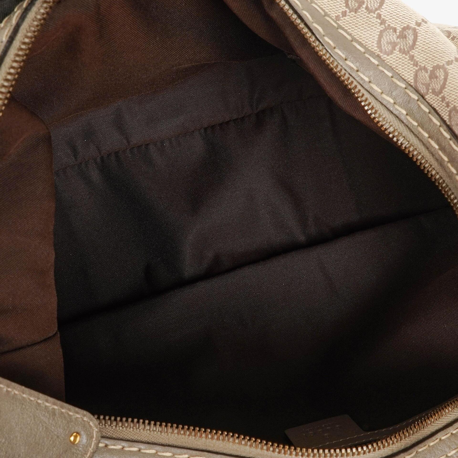 Gucci Jockey Medium Hobo Tasche aus GG Canvas