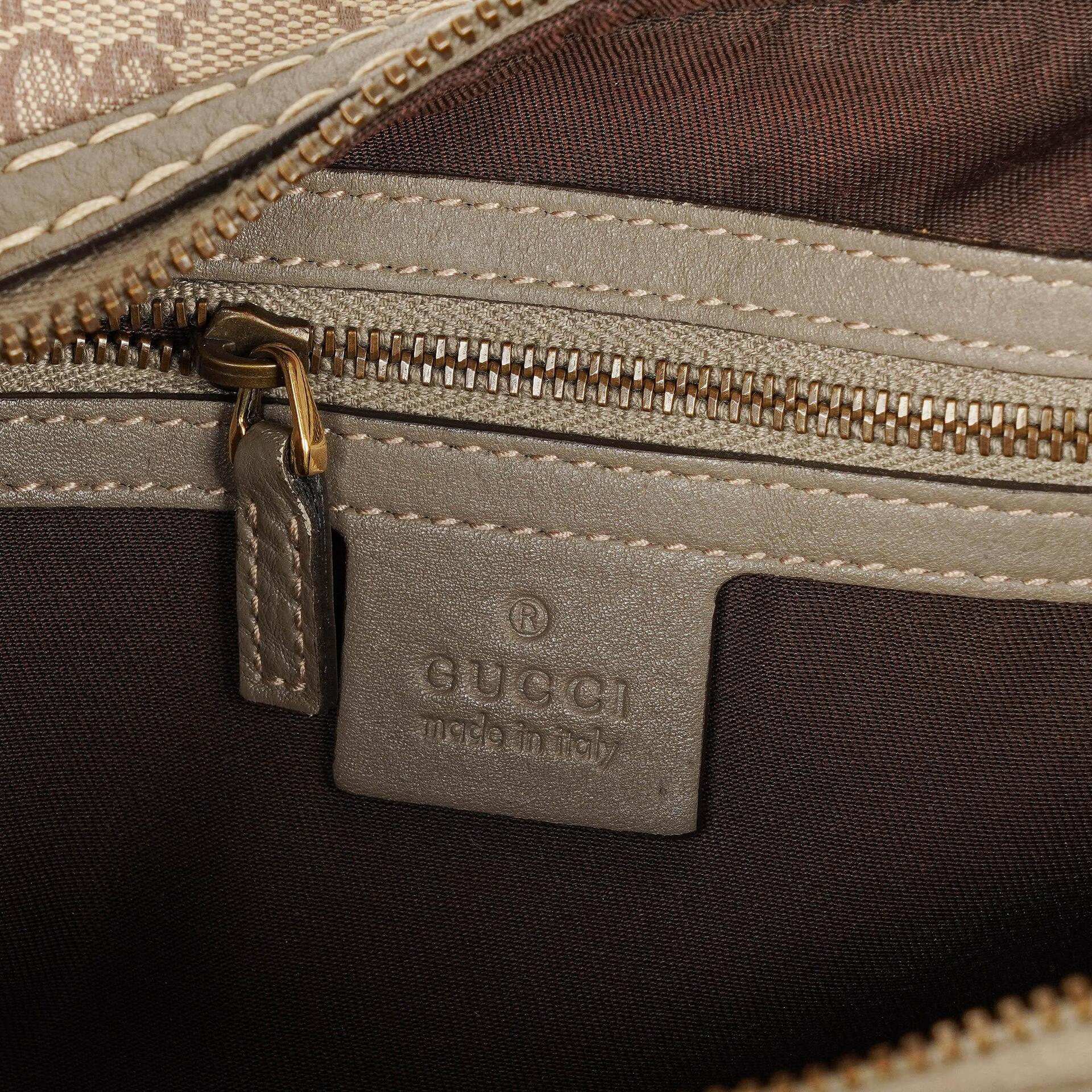 Gucci Jockey Medium Hobo Tasche aus GG Canvas