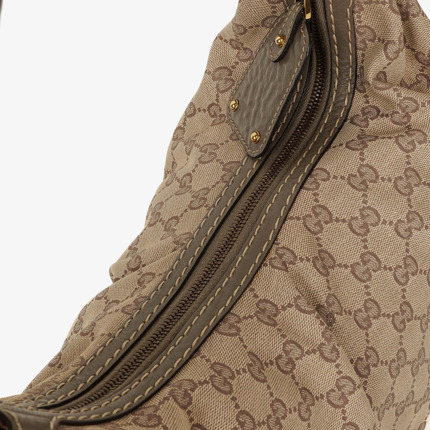 Gucci Jockey Medium Hobo Tasche aus GG Canvas