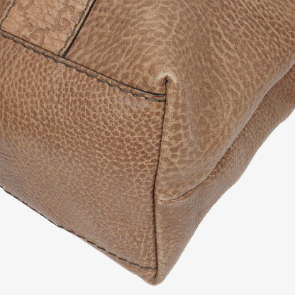 Gucci Tragetasche aus Leder mit Bambus-Bar und geflochtenen Griffen
