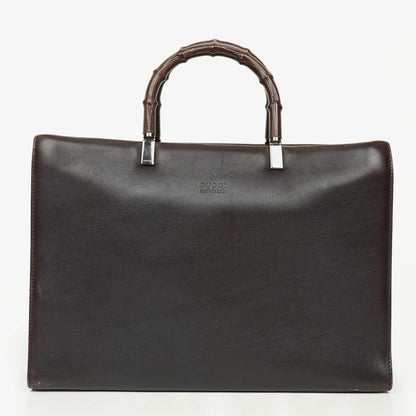 Gucci Bamboo Top Handle Tasche aus Leder