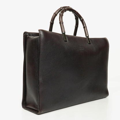 Gucci Bamboo Top Handle Tasche aus Leder