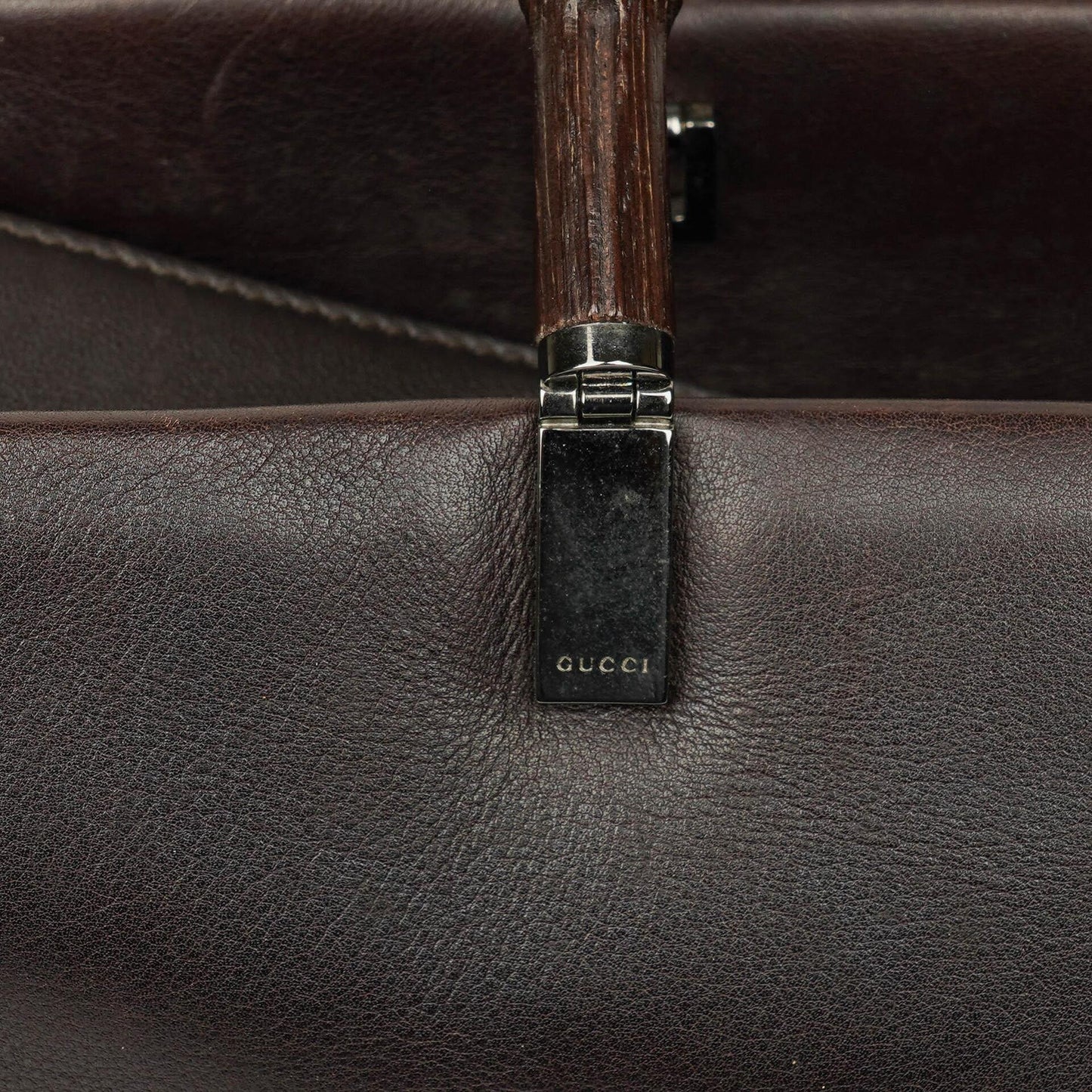 Gucci Bamboo Top Handle Tasche aus Leder