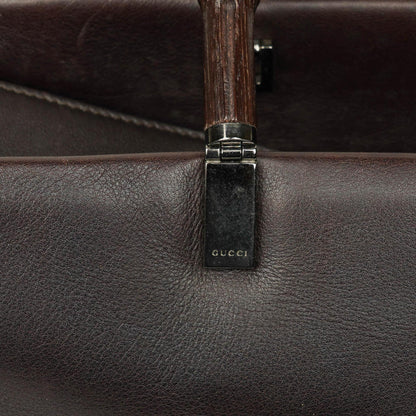 Gucci Bamboo Top Handle Tasche aus Leder