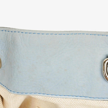 Gucci Soho Tote mit Obergriff aus hellblauem genarbtem Leder