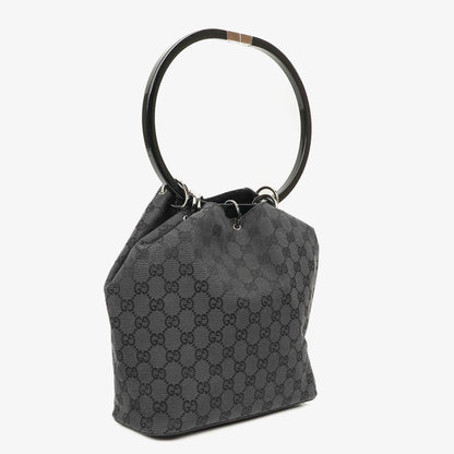 Gucci Loop Bucket Monogram Tote in Schwarz