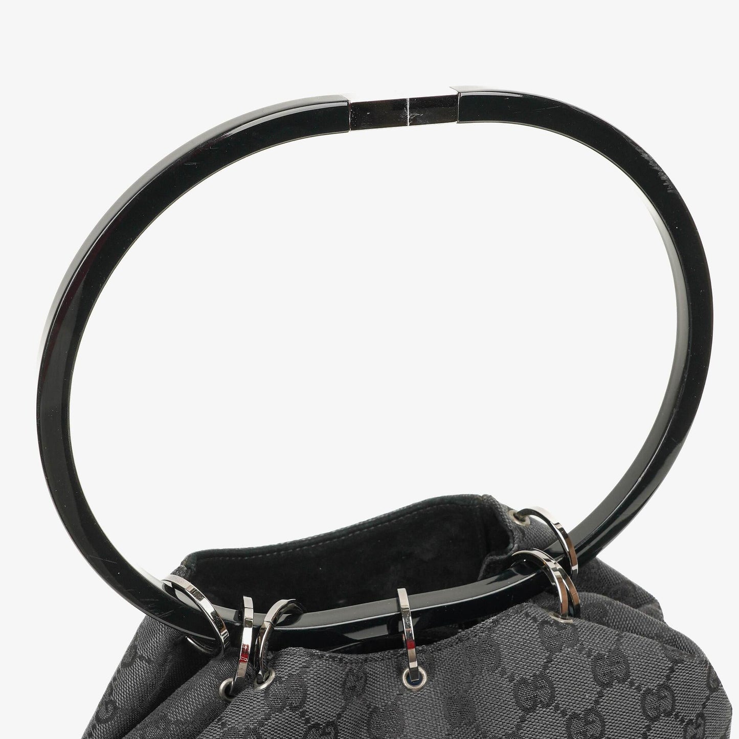 Gucci Loop Bucket Monogram Tote in Schwarz