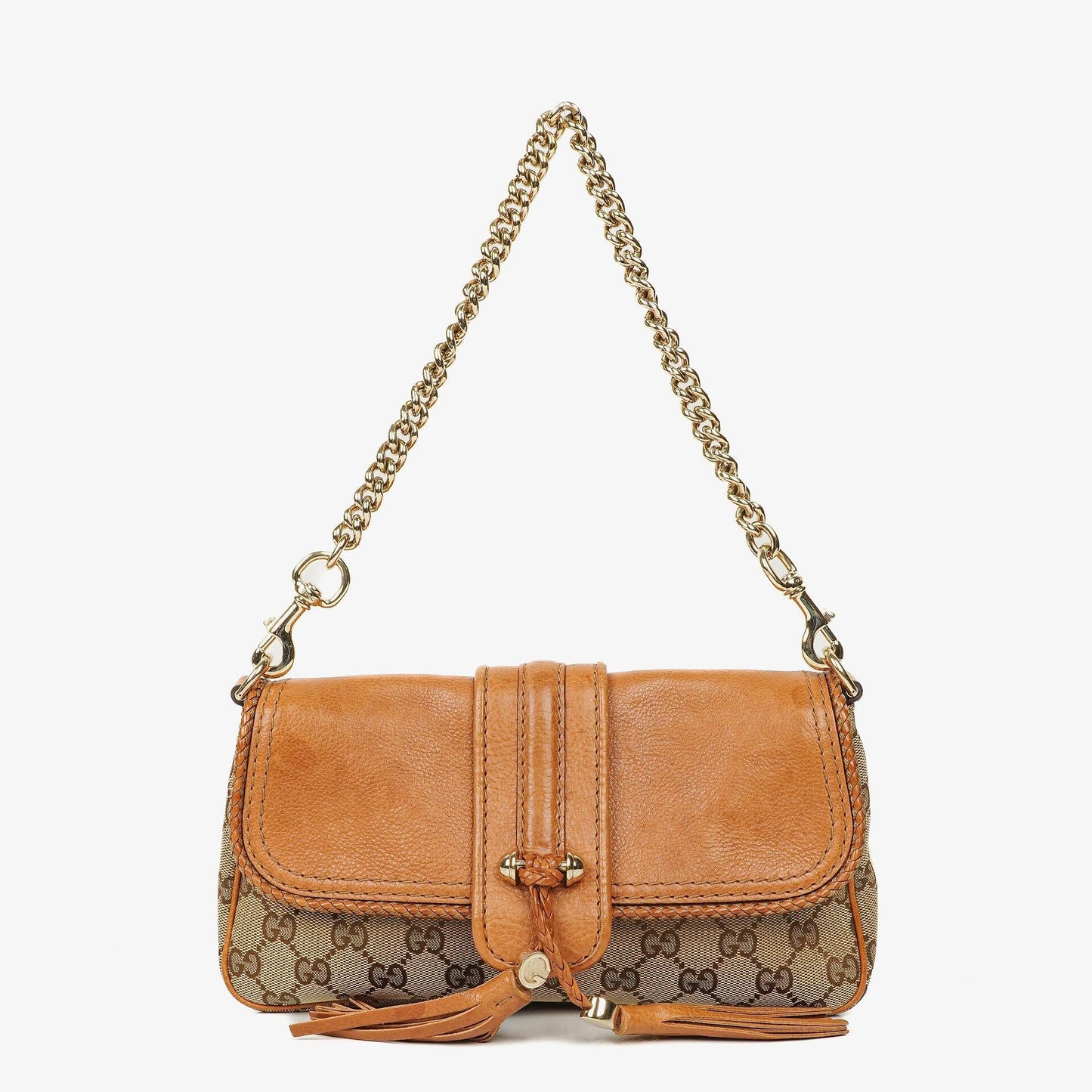 Gucci Marrakech Abendtasche aus beige-braunem GG Canvas